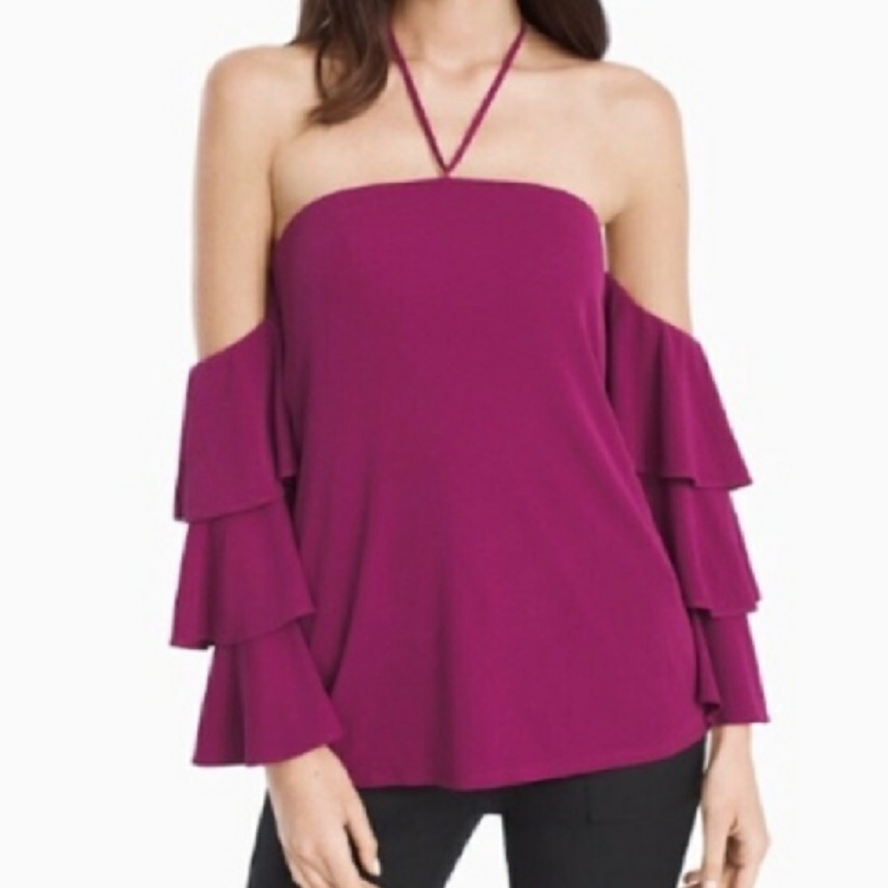 White House Black Market Off the shoulder halter